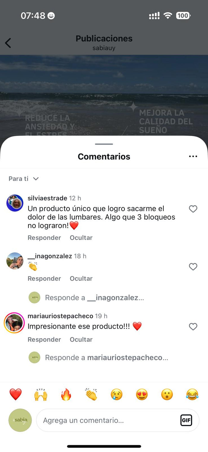 Reseña de cliente sobre alivio de dolores