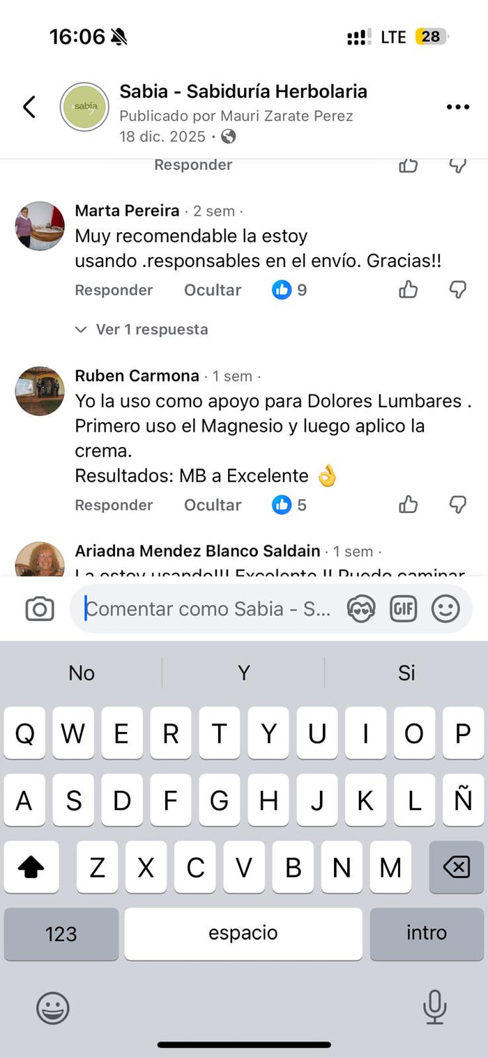 Reseña de cliente sobre alivio de dolores
