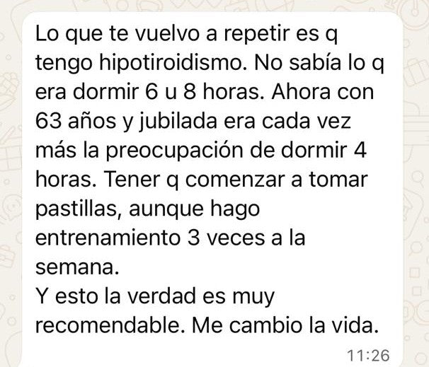 Reseña de cliente sobre productos de descanso