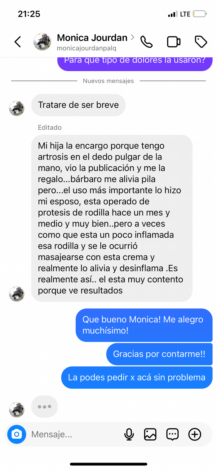 Reseña de cliente sobre Crema Magia Herbal