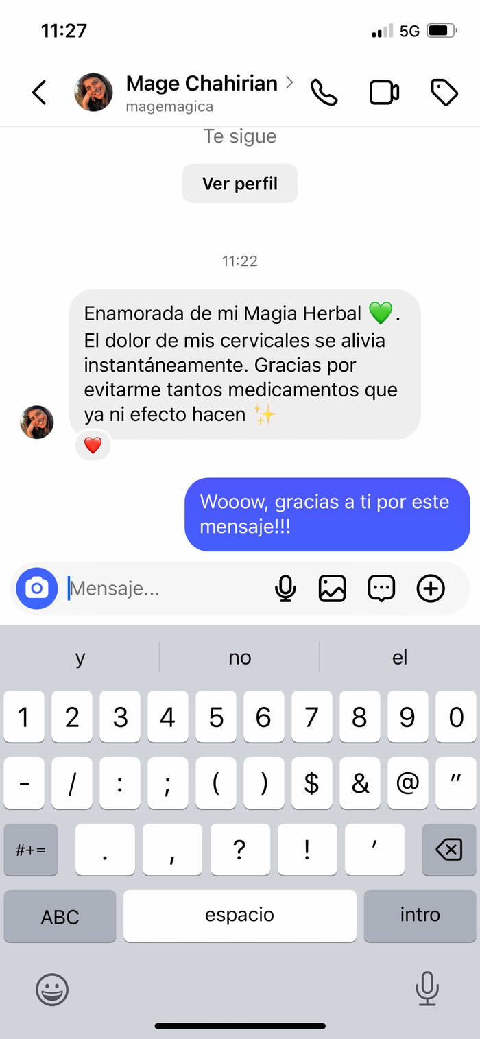 Reseña de cliente sobre Crema Magia Herbal