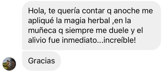 Reseña de cliente sobre Crema Magia Herbal
