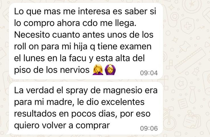 Reseña de cliente sobre Rocio de Magnesio