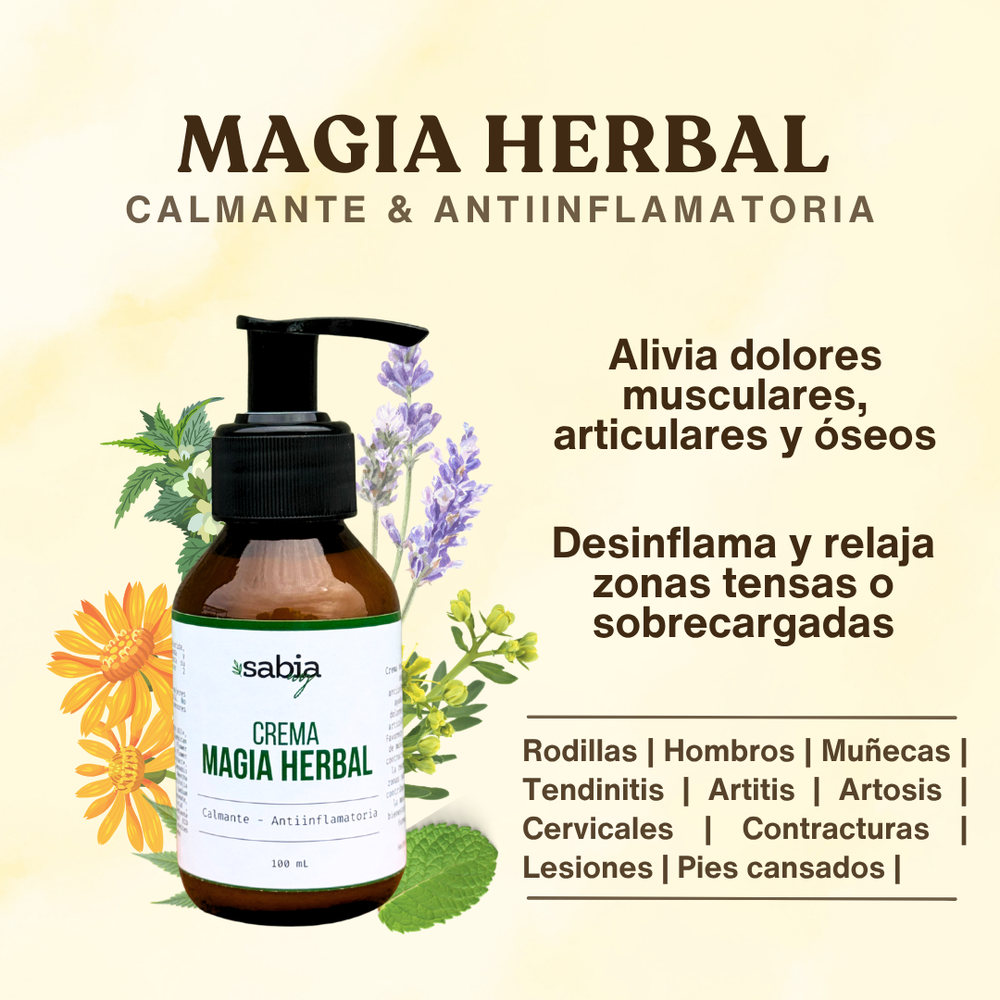 Crema Magia Herbal - para alivio de dolores
