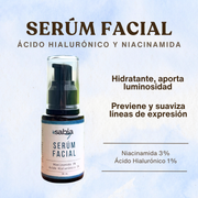 Sérum Facial Hidratante ~ Ácido Hialurónico y Niacinamida