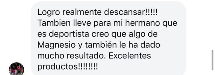 Reseña de cliente sobre productos de descanso