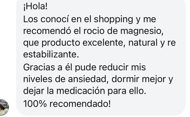 Reseña de cliente sobre productos de descanso