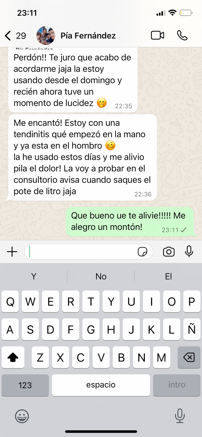 Reseña de cliente sobre Crema Magia Herbal