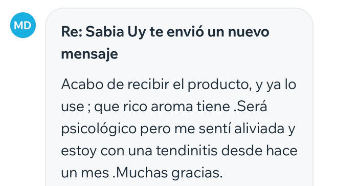 Reseña de cliente sobre Crema Magia Herbal