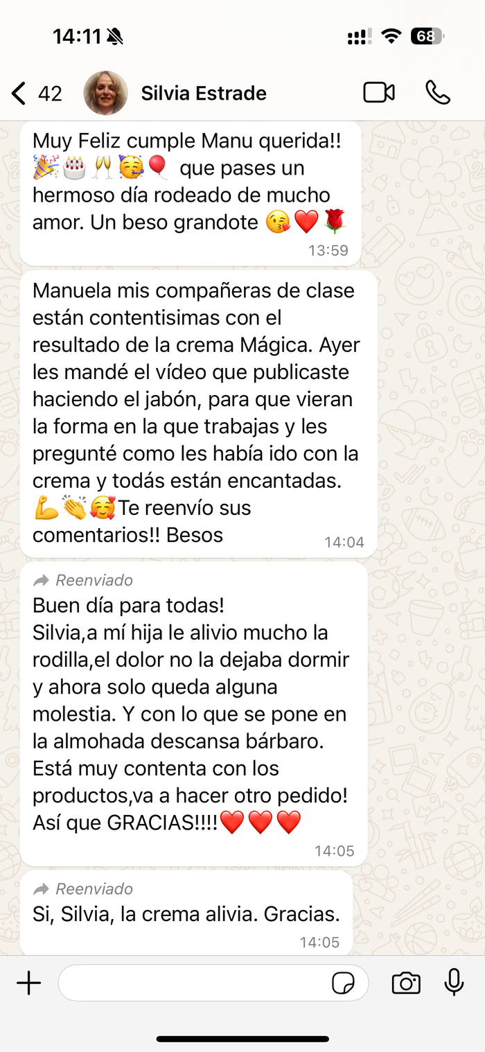 Reseña de cliente sobre Crema Magia Herbal
