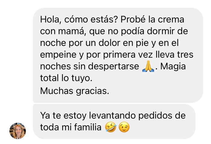Reseña de cliente sobre Crema Magia Herbal