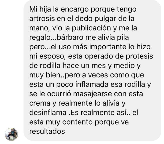 Reseña de cliente sobre Crema Magia Herbal