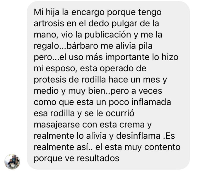Reseña de cliente sobre Crema Magia Herbal