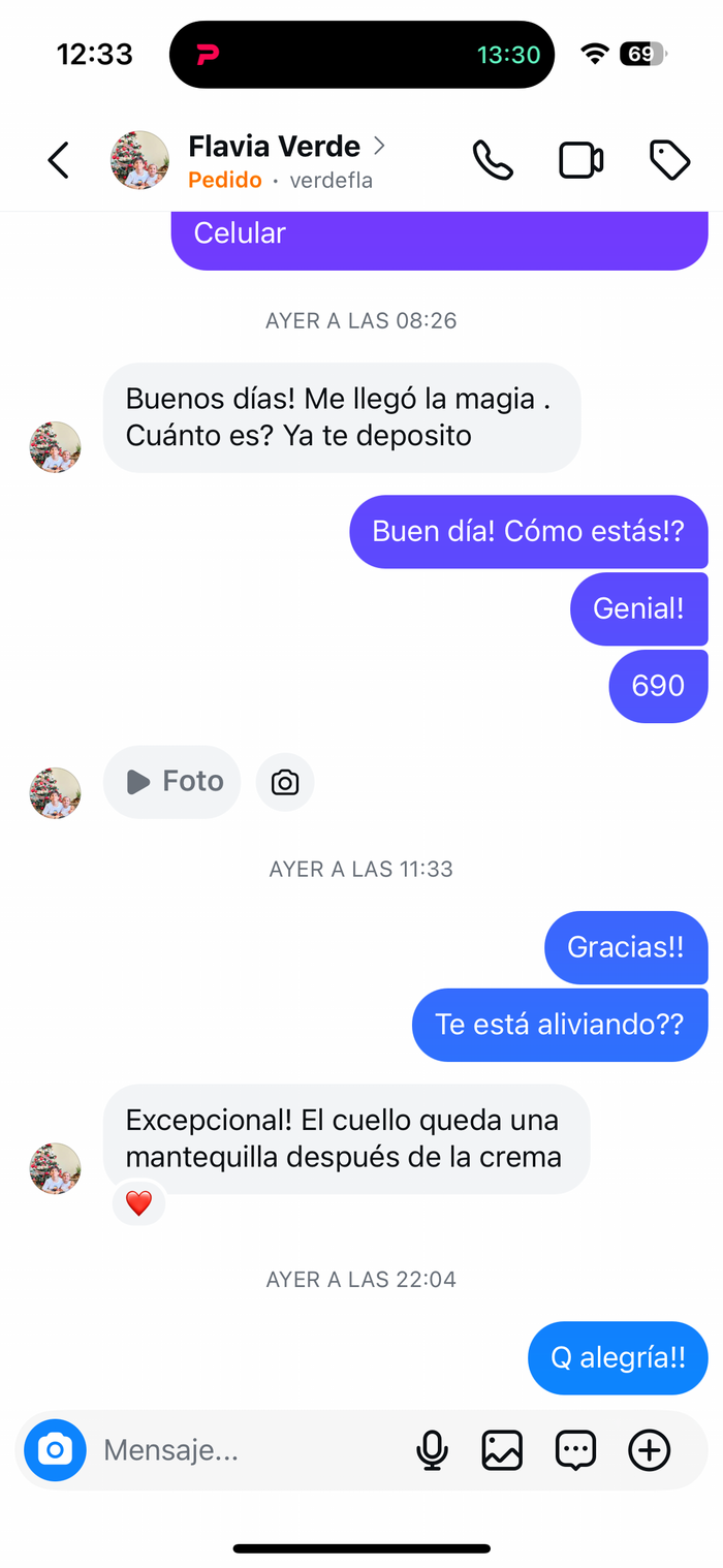 Reseña de cliente sobre Crema Magia Herbal
