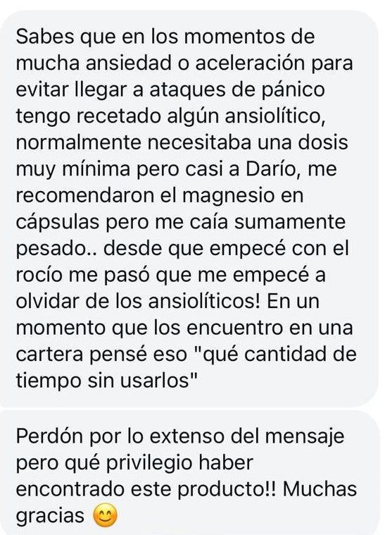 Reseña de cliente sobre Rocio de Magnesio